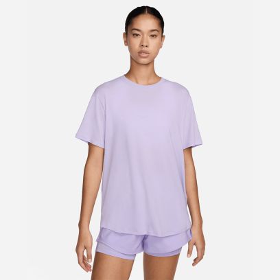 t shirt nike one relaxed dri fit violet femme fn2814 512