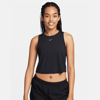 debardeur crop top nike one classic noir femme fn2845 010