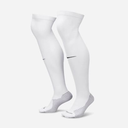 chaussettes de football hautes nike matchfit blanc fq8253 100