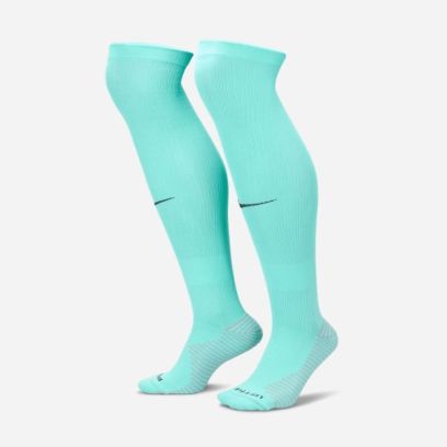 chaussettes de football hautes nike matchfit turquoise fq8253