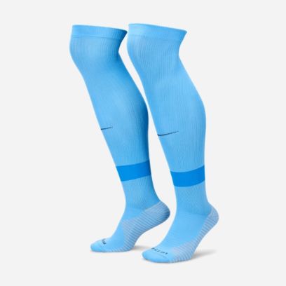 chaussettes de football hautes nike matchfit bleu ciel fq8253