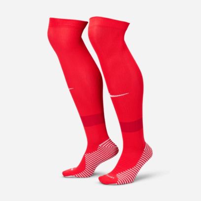 chaussettes de football hautes nike matchfit rouge fq8253