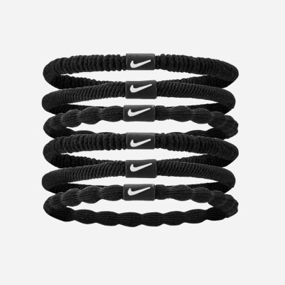 Set of 6 headbands Nike Flex Black for unisex