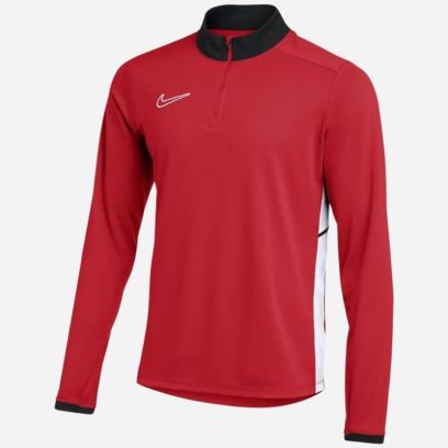 haut d entrainement zip nike academy 25 rouge homme fz9767