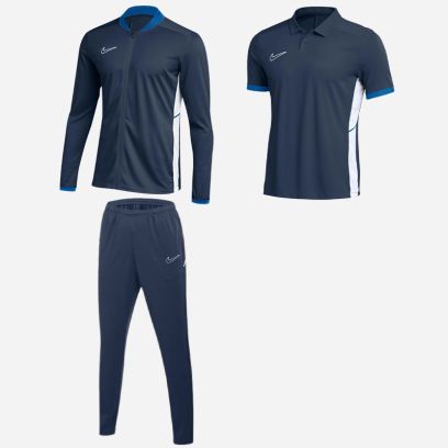 Produkt+Set Nike Academy 25 für Mann. Trainingsanzug + Polo (3 artikel)