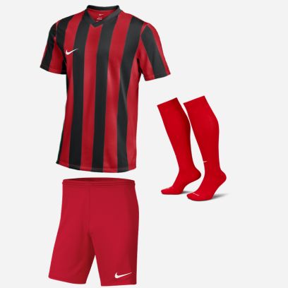 Conjunto Nike Striped Division V para Hombre. Camiseta + Pantalón corto + Calcetines (3 productos)