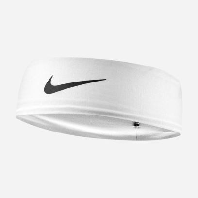 bandeau nike dri fit fury classic blanc ib0351 127