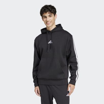 sweat shirt capuche 3 bandes essentials adidas homme je6297