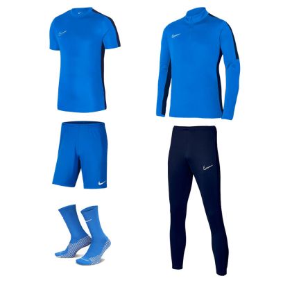 Ensemble Nike enfant Pack 5 pièces Maillot Academy 23 Short Park III Chaussettes Strike Crew Haut 1/4 zip Academy 23 Pantalon de survêtement Academy 23 DR1343 BV6865 DH6620 DR1356 DR1676