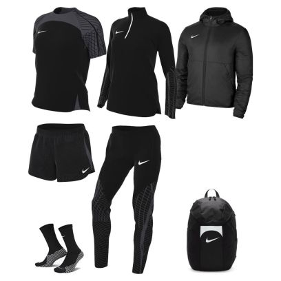 Ensemble Nike femme Pack 7 pièces Maillot Strike 23 Short Strike 23 Chaussettes Strike Crew Haut 1/4 zip Strike 23 Pantalon de survêtement Strike 23 Veste doublée Team Fall Sac à dos Academy Team DR2278 DR2322 DH6620 DR2296 DR2568 DC8039 DV0761