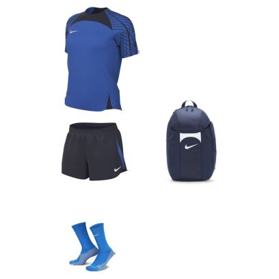 Ensemble Nike femme Pack 4 pièces Maillot Strike 23 Short Strike 23 Chaussettes Strike Crew Sac à dos Academy Team DR2278 DR2322 DH6620 DV0761