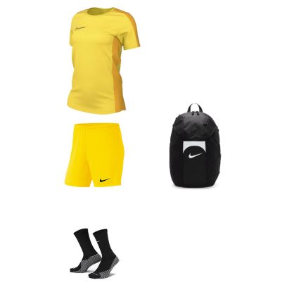 Conjunto de produtos Nike Academy 23 para Fêmea. Camisola + Calções + Meias + Saco (4 itens)