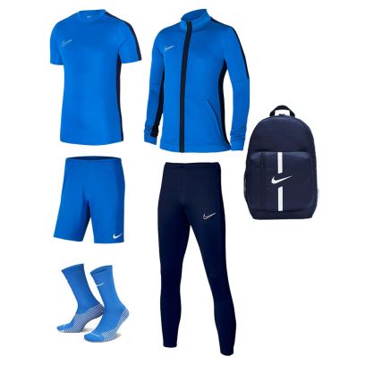 Conjunto Nike Academy 23 para Niño. Chándal + Camiseta + Pantalón corto + Calcetines + Mochila (6 productos)