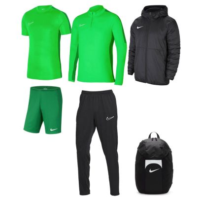 Product set Nike Academy 23 for Men. Track suit + Jersey + Shorts + Parka + Bag (6 items)