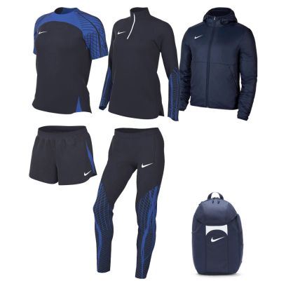 Ensemble Nike femme Pack 6 pièces Maillot Strike 23 Short Strike 23 Haut 1/4 zip Strike 23 Pantalon de survêtement Strike 23 Veste doublée Team Fall Sac à dos Academy Team DR2278 DR2322 DR2296 DR2568 DC8039 DV0761