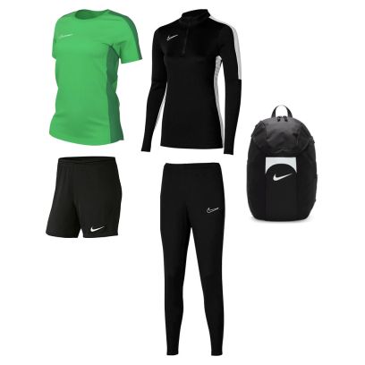 Produkt-Set Nike Academy 23 für Frau. Trainingsanzug + Trikot + Short + Tasche (5 artikel)