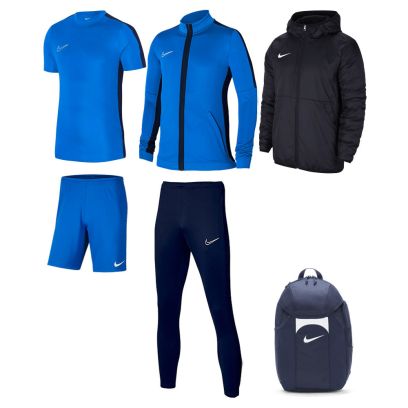 Product set Nike Academy 23 for Men. Track suit + Jersey + Shorts + Parka + Bag (6 items)