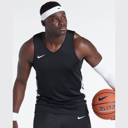 Maillot de basket reversible Nike Team Noir & Blanc pour homme NT0203-010