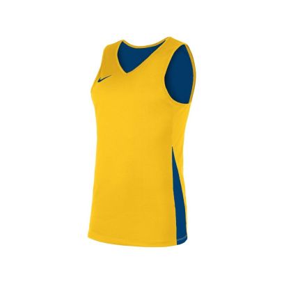 maillot de basket nike reversible jaune pour homme nt0203 719