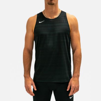 NT0300-010 Débardeur de running Nike Stock Dry Miler Noir pour Homme