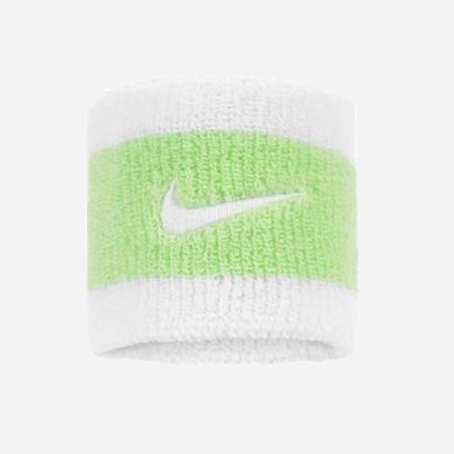 Lot de 2 Serre-poignets Nike Swoosh Blanc