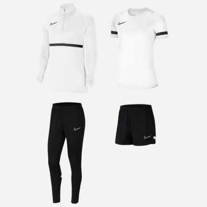 Conjunto Nike Academy 21 para Mujeres. Chándal + Camiseta + Pantalón corto (4 productos)