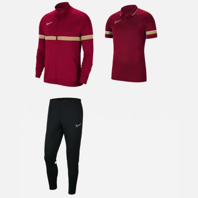 Product set Nike Academy 21 for Men. Track suit + Polo (3 items)