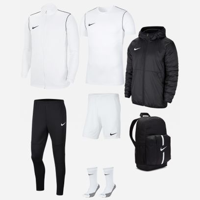 Product set Nike Park 20 for Child. Track suit + Jersey + Shorts + Socks + Parka + Bag (7 items)