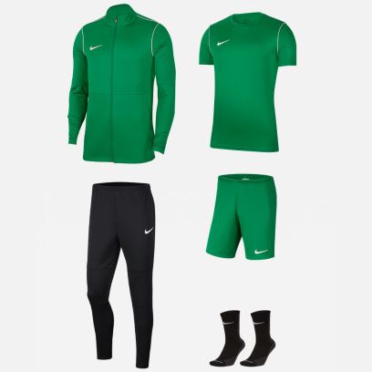 Conjunto Nike Park 20 para Niño. Chándal + Camiseta + Pantalón corto + Calcetines (5 productos)