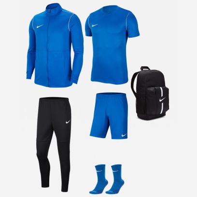 Pack Entrainement Nike Park 20 maillot, short, chaussettes, survetement, sac, parka