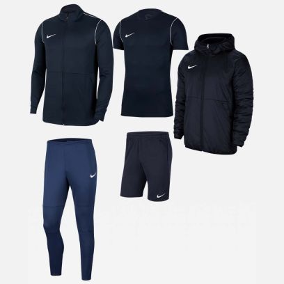 Product set Nike Park 20 for Men. Track suit + Jersey + Shorts + Parka (5 items)