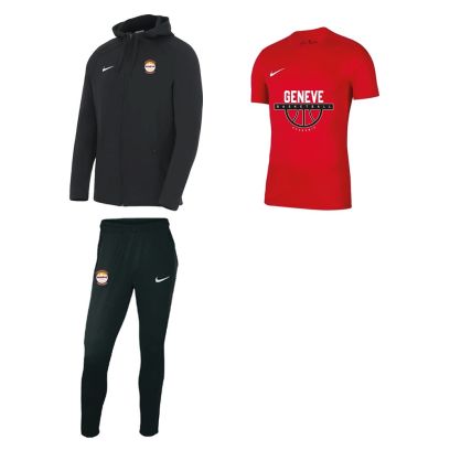 Pack Geneve Basketball Academie pour Homme (3 pièces) | Veste de training + Pantalon de survêtement + Maillot |