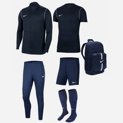 Set di prodotti Nike Park 20 per Bambino. Tuta + Maglia + Short + Calze + Zaino (6 prodotti)