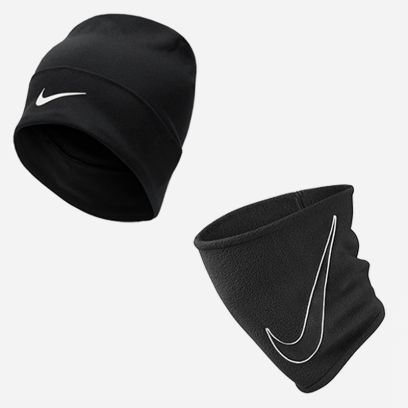 pack nike hiver bonnet nike peak noir et cache-cou nike club fleece noir fq8292 da6909