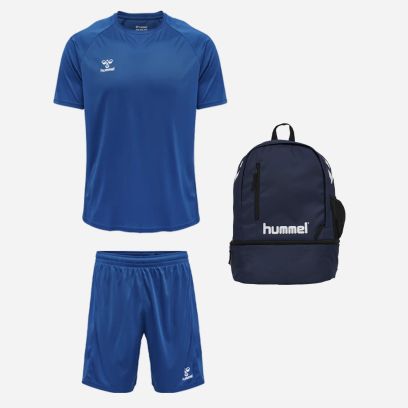 Set di prodotti Hummel Essential per Uomo. Maglia + Short + Zaino (3 prodotti)