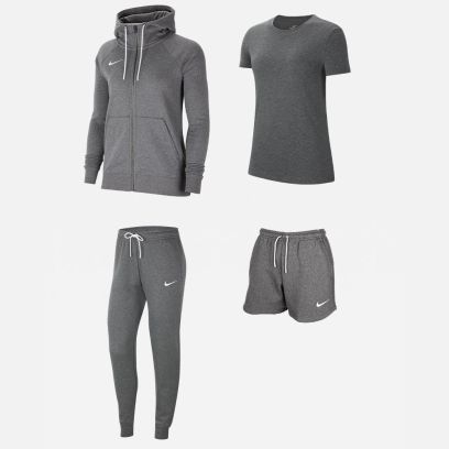 Ensemble Nike Team Club 20 pour Femme. Sweat-shirt + Bas de jogging + Tee-shirt + Short (4 pièces)