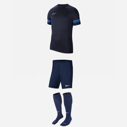 Conjunto de produtos Nike Academy 21 para Criança. Camisa + Calções + Meias (3 itens)