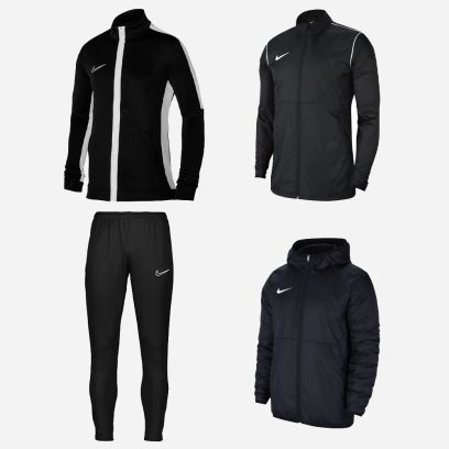 Product set Nike Academy 23 for Men. Sweat jacket + Tracksuit pants + Rain jacket + Lined jacket (4 items)