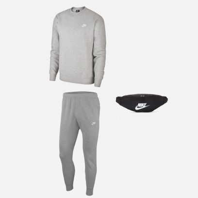 Ensemble Nike Sportswear pour Homme. Sweat-shirt + Bas de jogging + Banane (3 pièces)