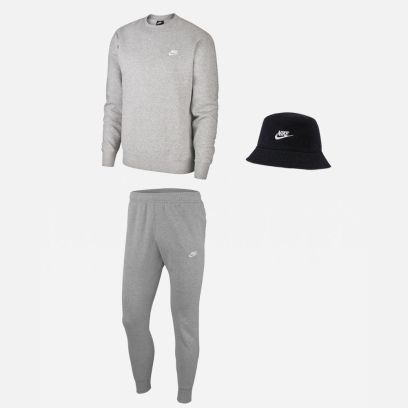 Ensemble Nike Sportswear pour Homme. Sweat-shirt + Bas de jogging + Bob (3 pièces)