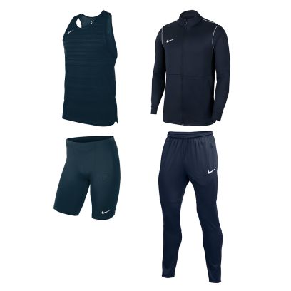 Ensemble Running Nike Park 20 homme debardeur cuissard veste pantalon de survetement