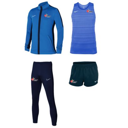 Pack Noeux Athletisme pour Homme (4 pièces) | Veste de survêtement + Pantalon de survêtement + Débardeur + Short |