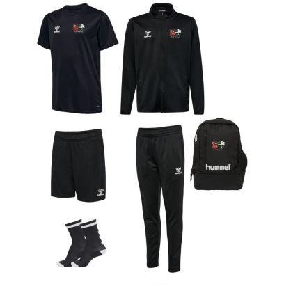 Pack JS Bonifacio Handball pour Homme (6 pièces) | Veste de survêtement + Pantalon de survêtement + Maillot + Short + Chaussettes + Sac à dos |