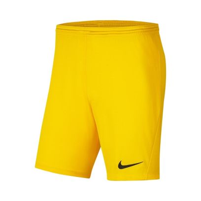 short de football nike park iii jaune pour enfant bv6865 719