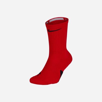 chaussettes de basket nike elite crew rouge unisexe sx7622 657