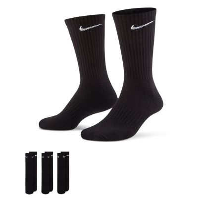 lot de 3 paires de chaussettes noires nike everyday sx7664 010