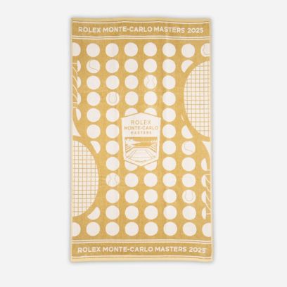 Towel Rolex Monte-Carlo Masters Gold for unisex