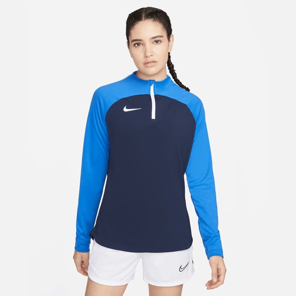 Nike Dri FIT Academy Pro Women s zip Training Top DH9246 451 Navy EKINSPORT