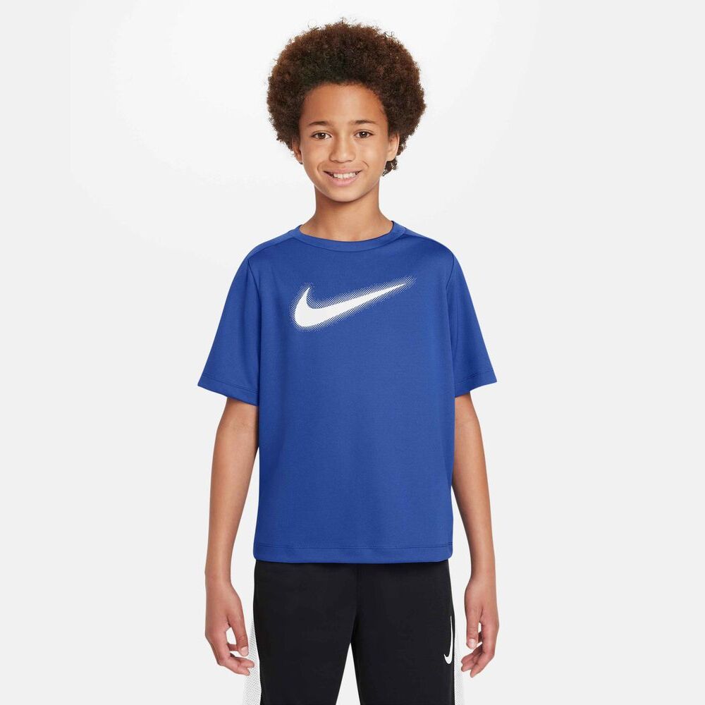 Nike Multi Royal Blue Children's Training T-Shirt - DX5386-480 | EKINSPORT