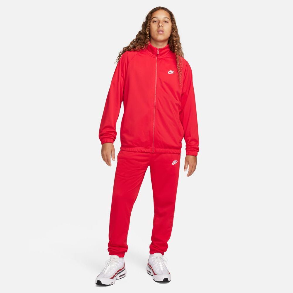 Ensemble de survetement Nike Club Fleece Poly Knit Rouge pour Homme EKINSPORT